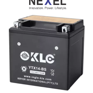 KLE YTX14 12V 14Ah/10HR Motorcycle Battery